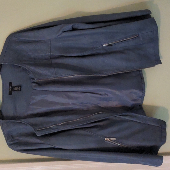 Alfani 1X Blue/Gray Woman's Jacket - Picture 4 of 17